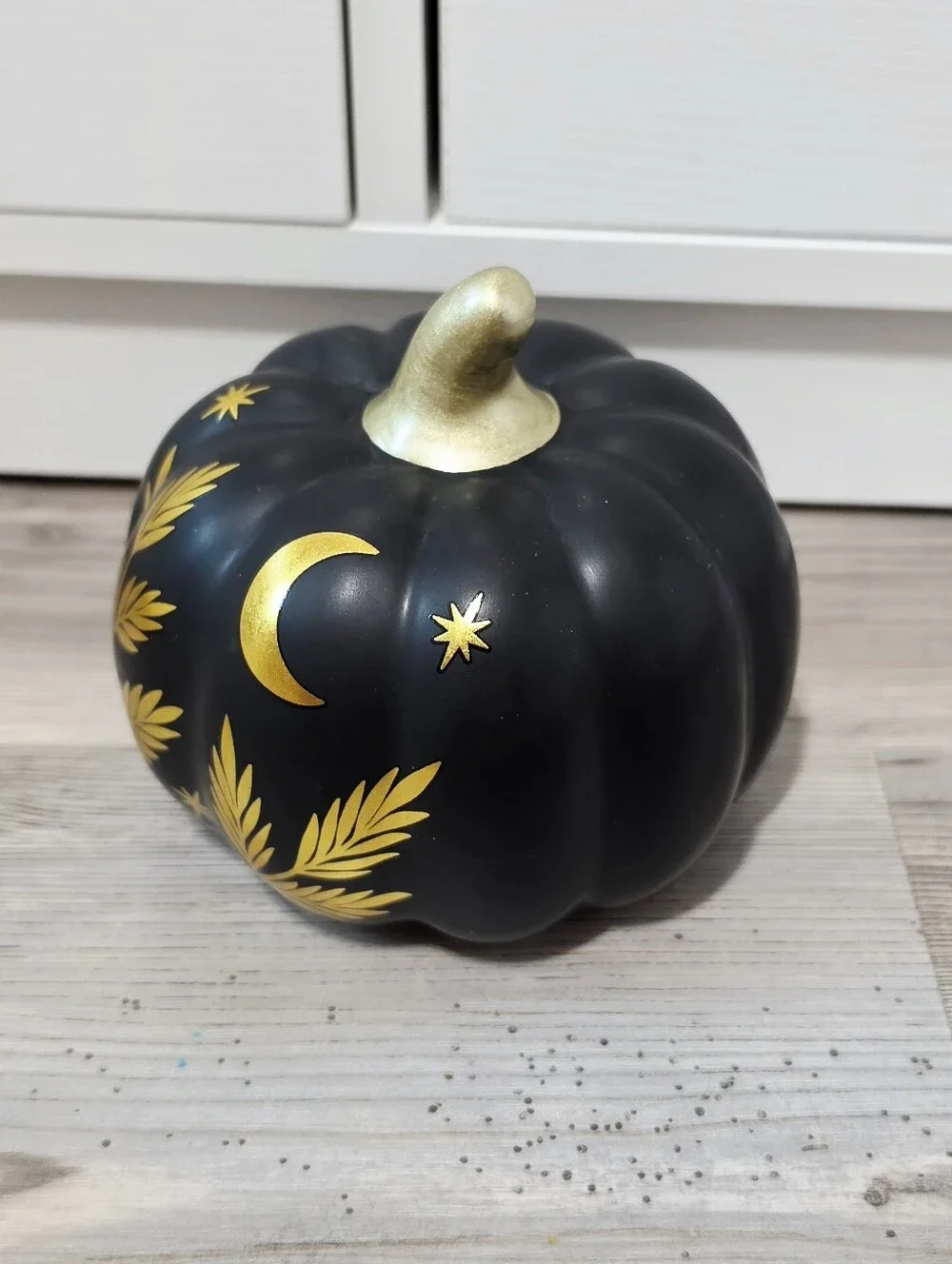 Target Bullseye Playground Halloween 2026 Ceramic Pumpkin - Black & Gold